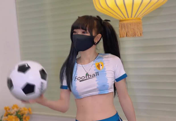 【91茄子】 助力世界杯为阿根廷加油-【甜心宝贝】