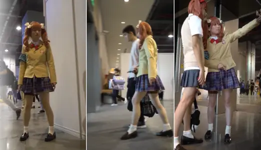 @20208025299 用户上传：抄底卡哇伊妹子的裙底