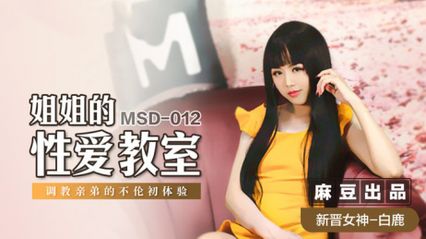 麻豆传媒 MSD012 姐姐的性爱教室 调教亲弟弟的不伦性爱初体验 - 【白鹿】